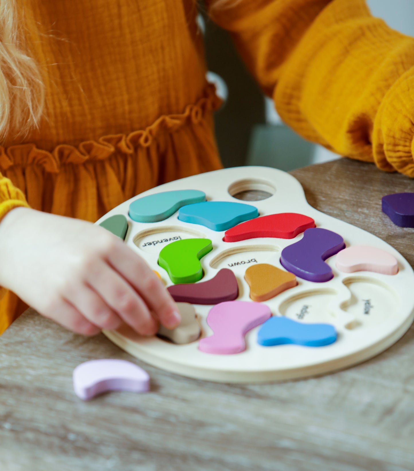 The Freckled Frog Artist Palette Puzzle