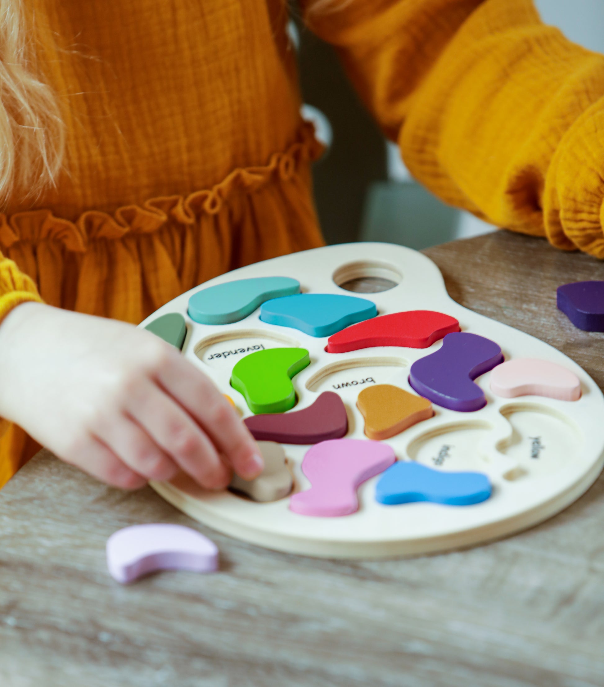 The Freckled Frog Artist Palette Puzzle