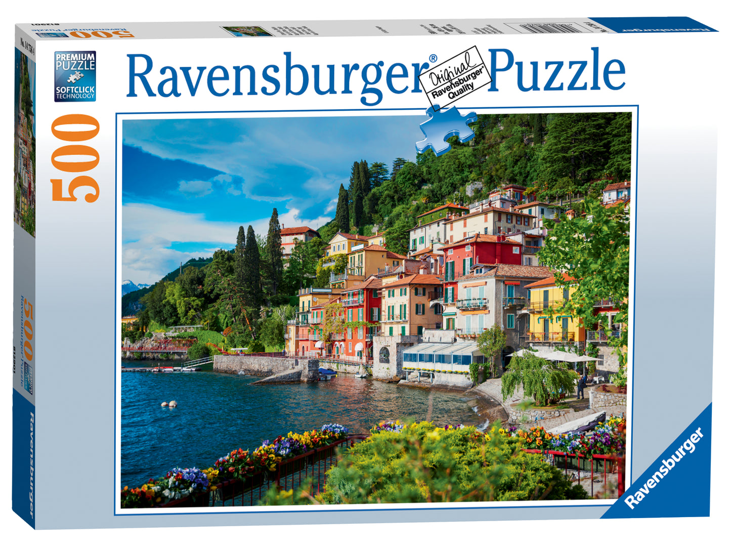 Ravensburger Lake Como, Italy, 500pc Jigsaw Puzzle