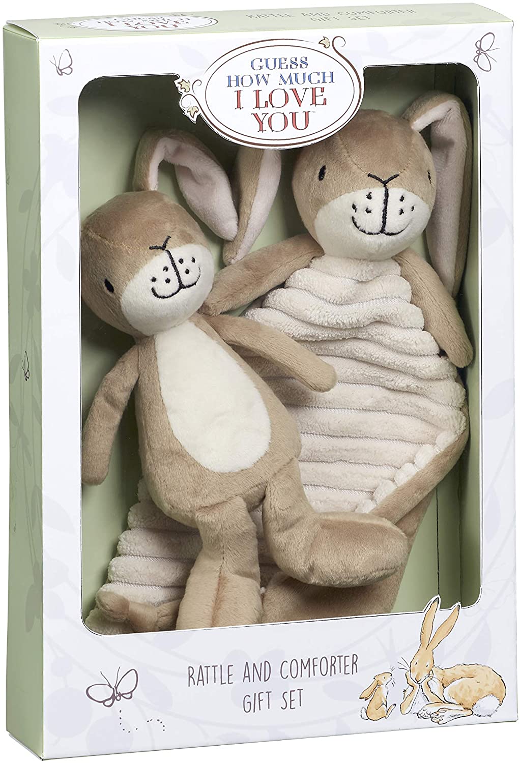 Rainbow Designs Guess How Much I Love You Rattle & Comforter Gift Set
