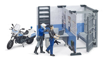Bruder Bworld Police Station W/Motorbike