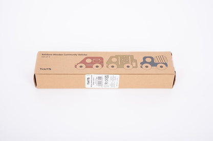 Tickit Rainbow Wooden Community Vehicles Set