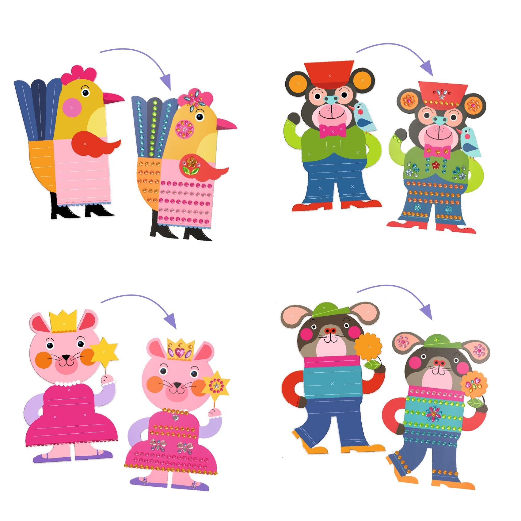 Djeco Sparkles Collage Set