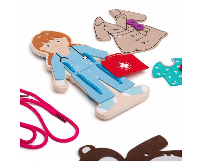 BigJigs Lacing Dress-Up Girl