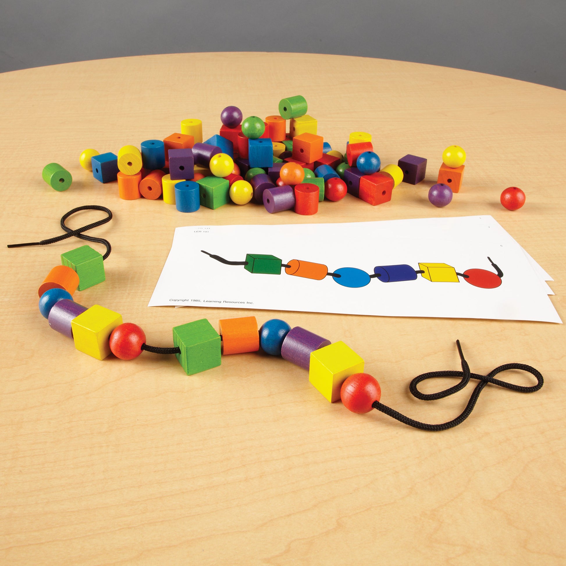 Learning Resources Bead & Pattern Card Set