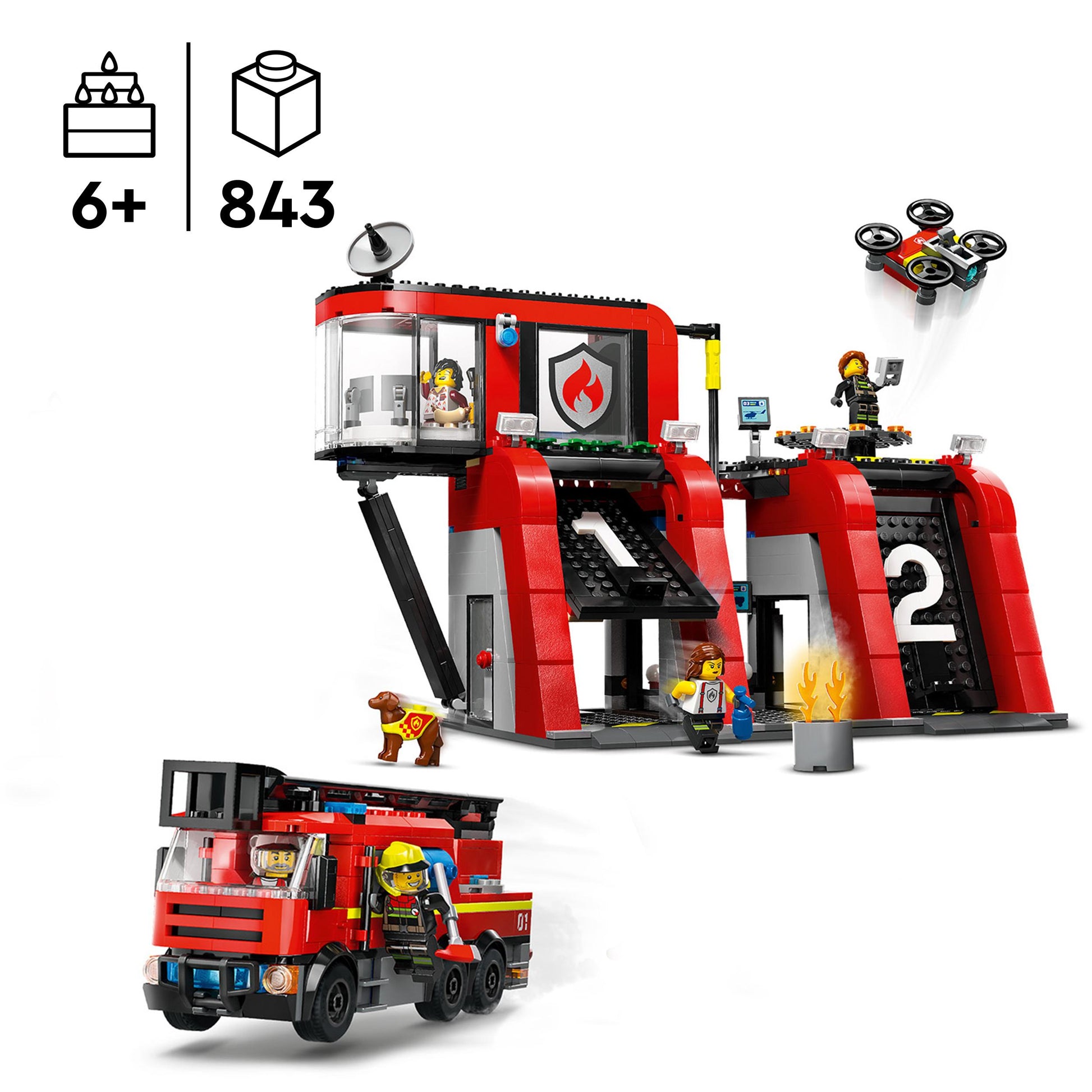 Lego City 60414 Fire Station with Fire Truck