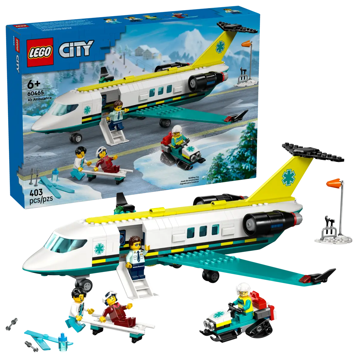 Lego City Big Vehicles 60465 Emergency Air Ambulance Airplane