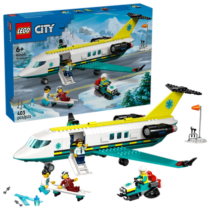 Lego City Big Vehicles 60465 Emergency Air Ambulance Airplane