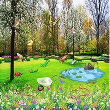 Duffy&Porter Insects And Birds Play Scene