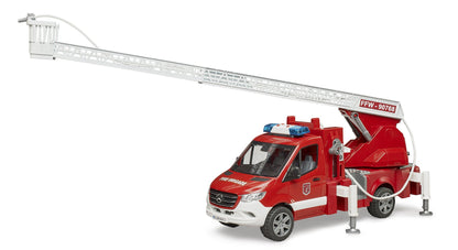 Bruder Mb Sprinter Fire Engine W/Ladder/Waterpump & Light & Sound