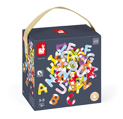 Janod Set Of 52 Splash Magnetic Letters
