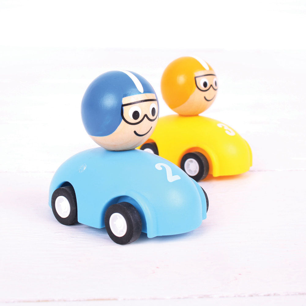 BigJigs Pull Back Racing Car (1 Chosen at Random))