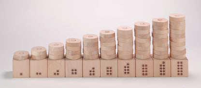 Yellow Door 1-10 Natural Number Stacker