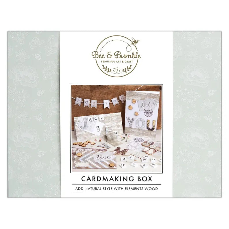 Bee And Bumble Cardmaking Box With Elements Wood Accents