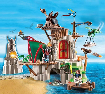 Playmobil 9243 DreamWorks How To Train Your Dragons Berk Island Fortress