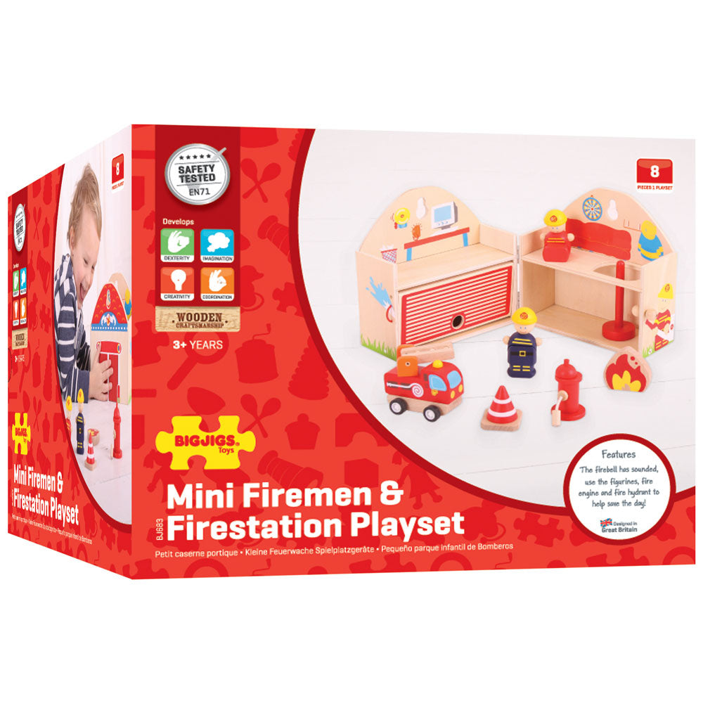 BigJigs Mini Firestation Playset