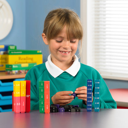 Learning Resources Fraction Tower® Equivalency Cubes