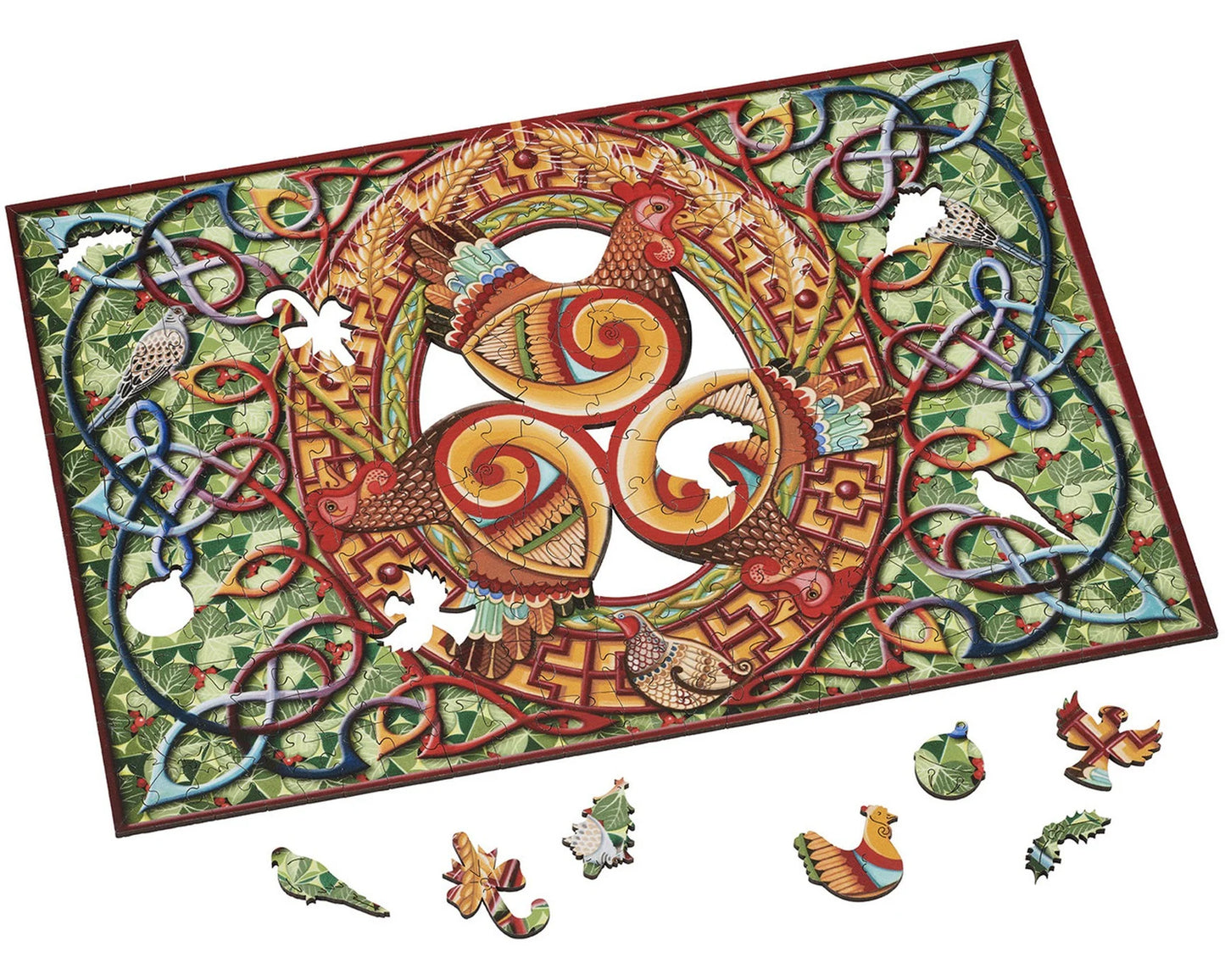 Wentworth Wooden Puzzles Three French Hens - Maxi 250 Pieces