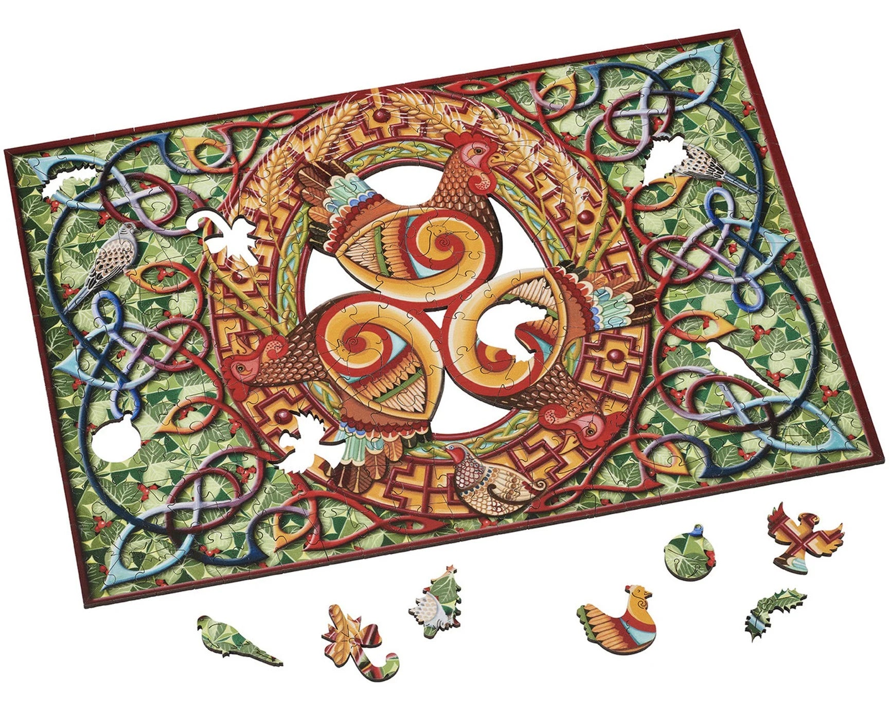Wentworth Wooden Puzzles Three French Hens - Maxi 250 Pieces
