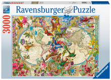 Ravensburger Flora & Fauna World Map, 3000pc