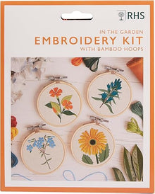 RHS Embroidery Hoop Decoration Kit - In The Garden