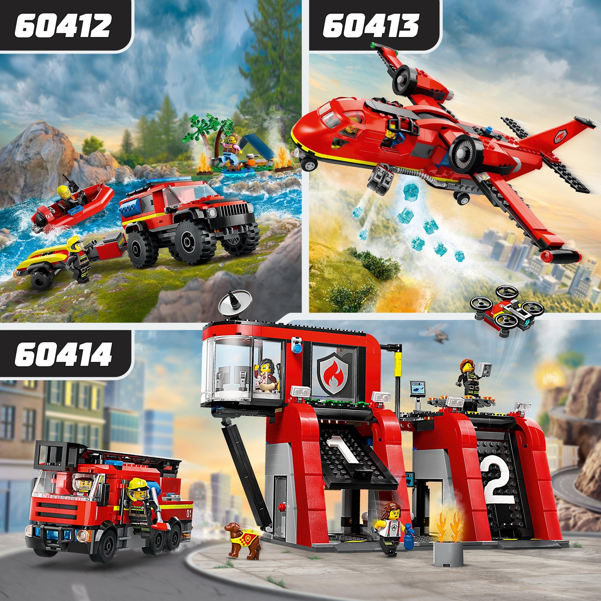Lego City 60414 Fire Station with Fire Truck