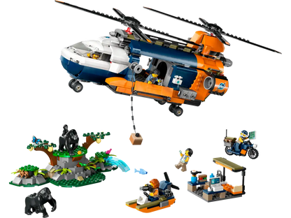 Lego City Exploration 60437 Jungle Explorer Helicopter at Base Camp