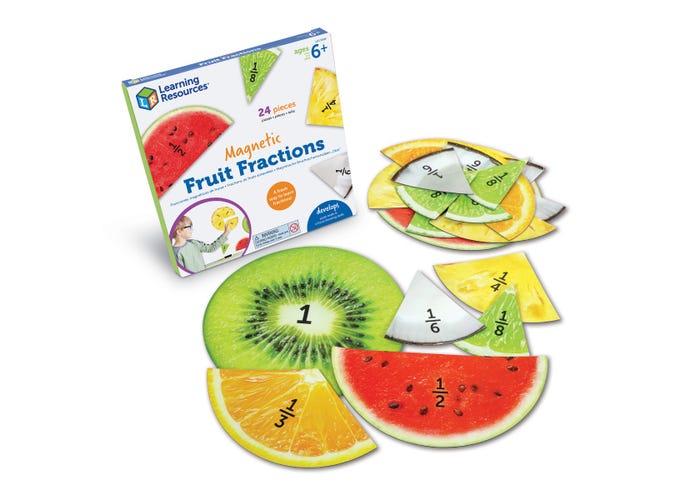 Learning Resources Magnetic Fruit Fractions