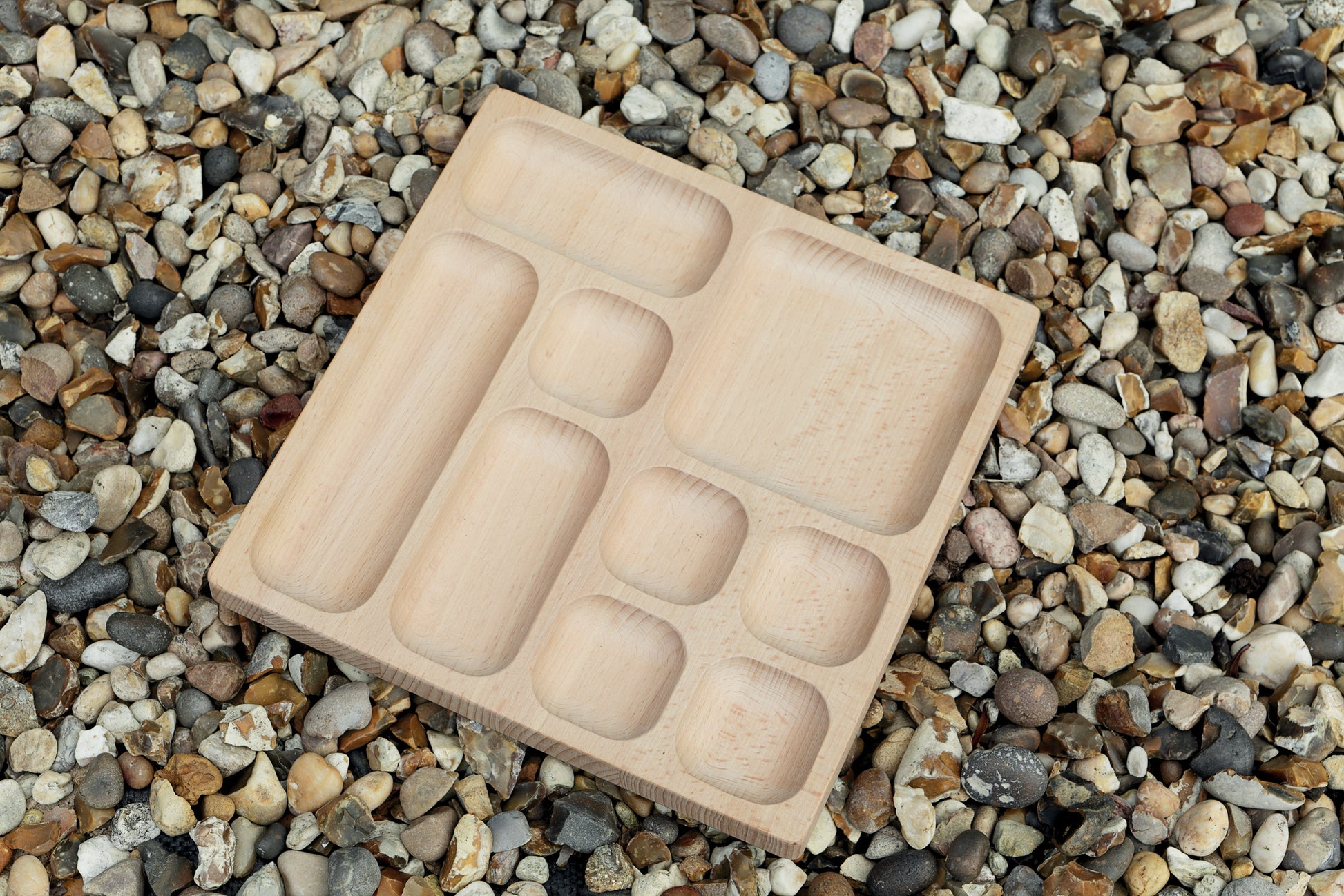 Yellow Door Natural Tinker Tray (9 section)