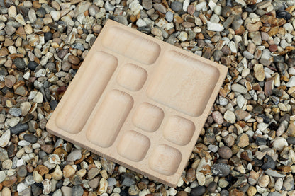 Yellow Door Natural Tinker Tray (9 section)