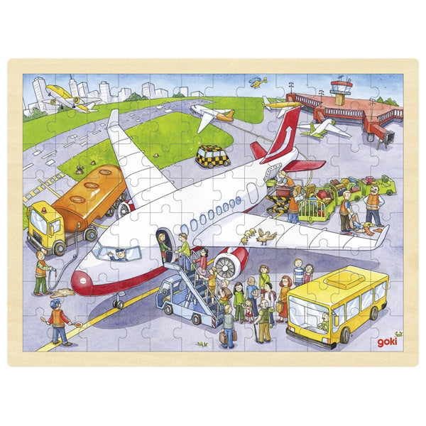 Goki Puzzle, At The Airport