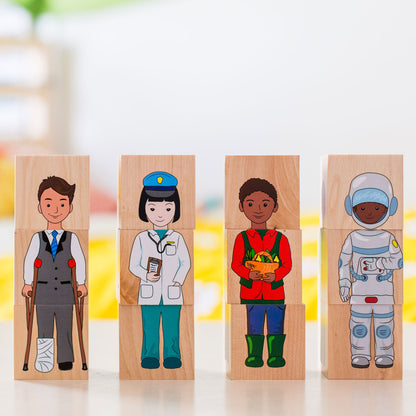 The Freckled Frog Our Community Wooden Blocks