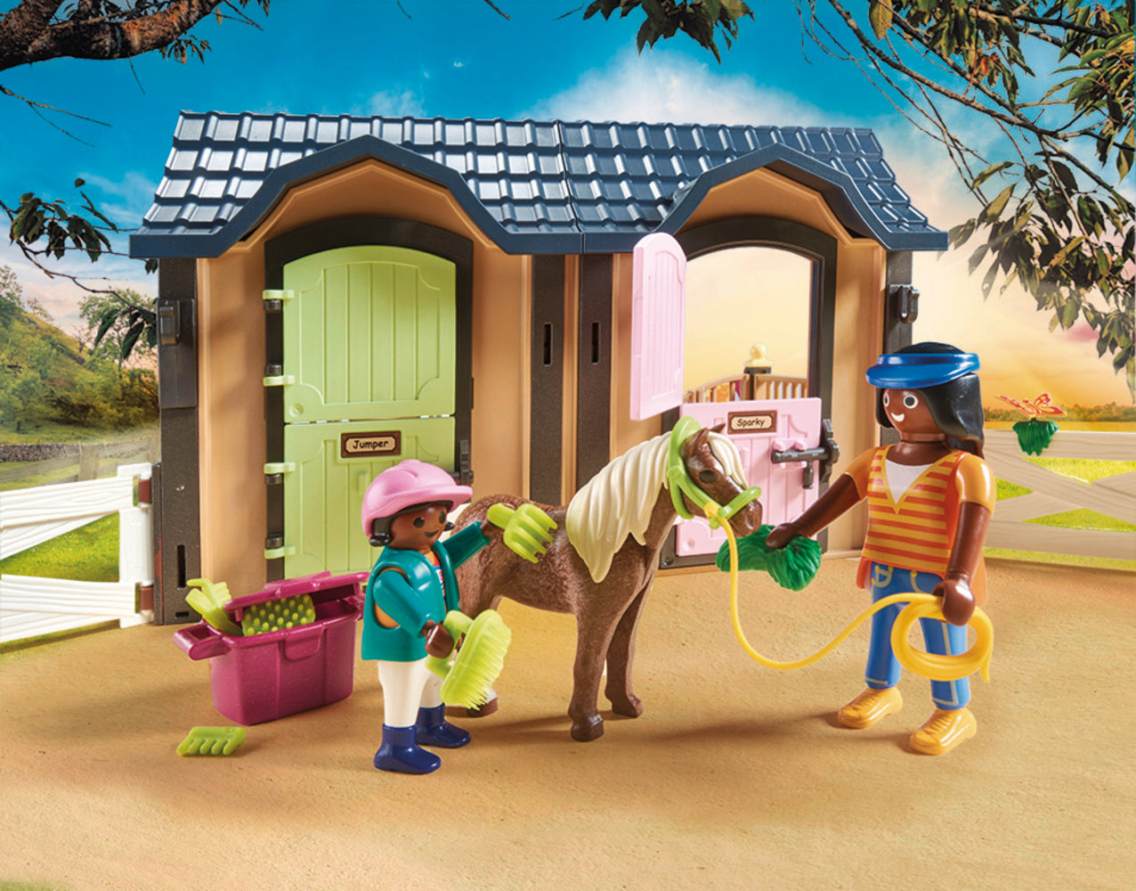 Playmobil 70995 Country Pony Farm Horseback Riding Lessons