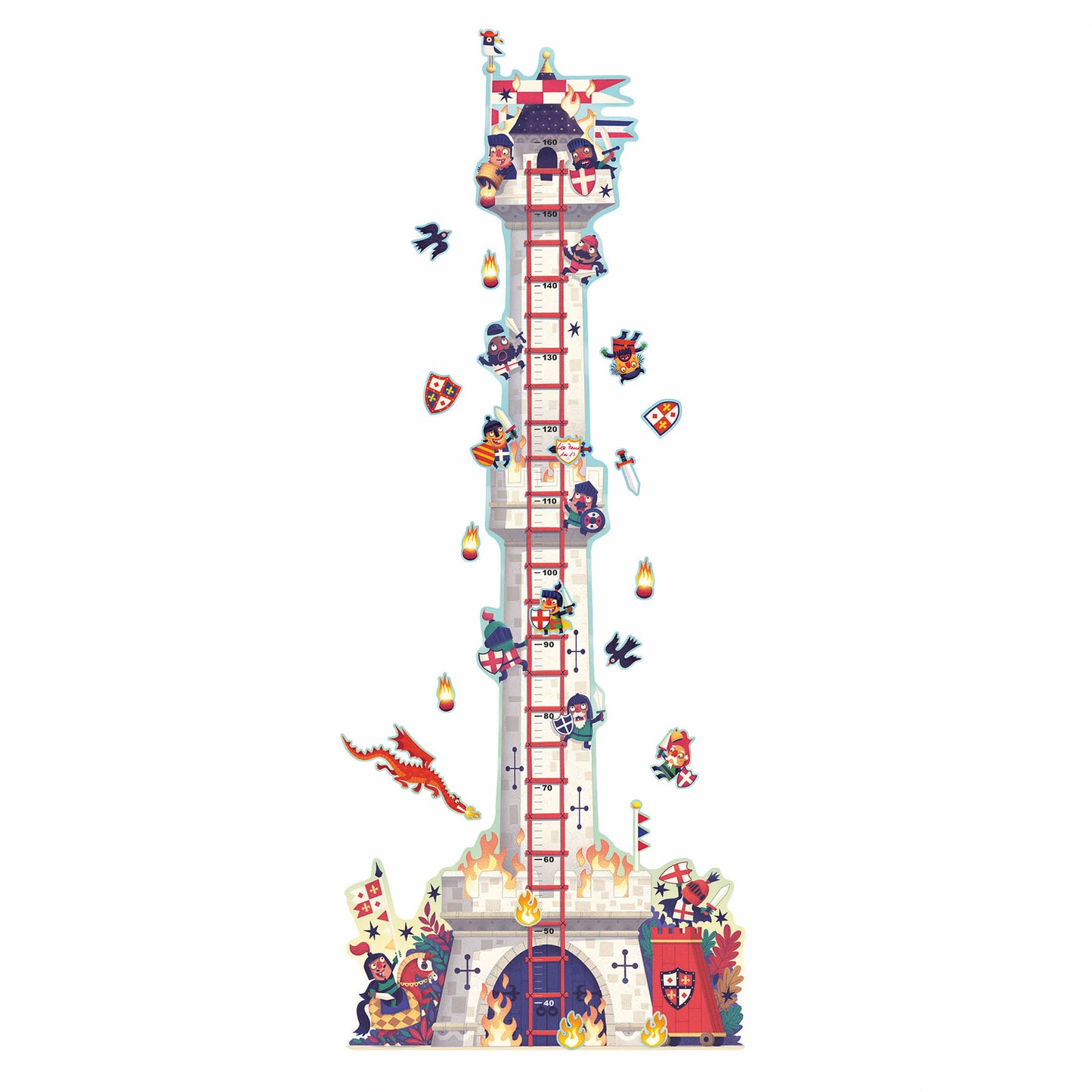 Djeco Knight's Tower Height Chart