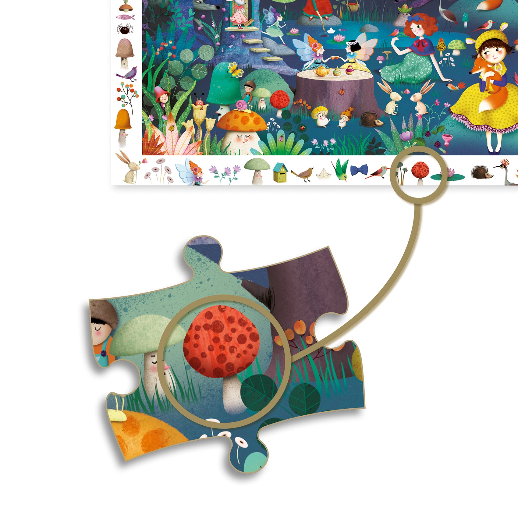 Djeco Enchanted Forest 100 Pce Observation Puzzle