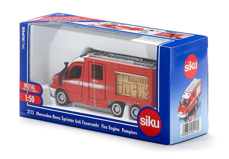 Siku 1:50 Mercedes-Benz Sprinter 6X6 Fire Engine
