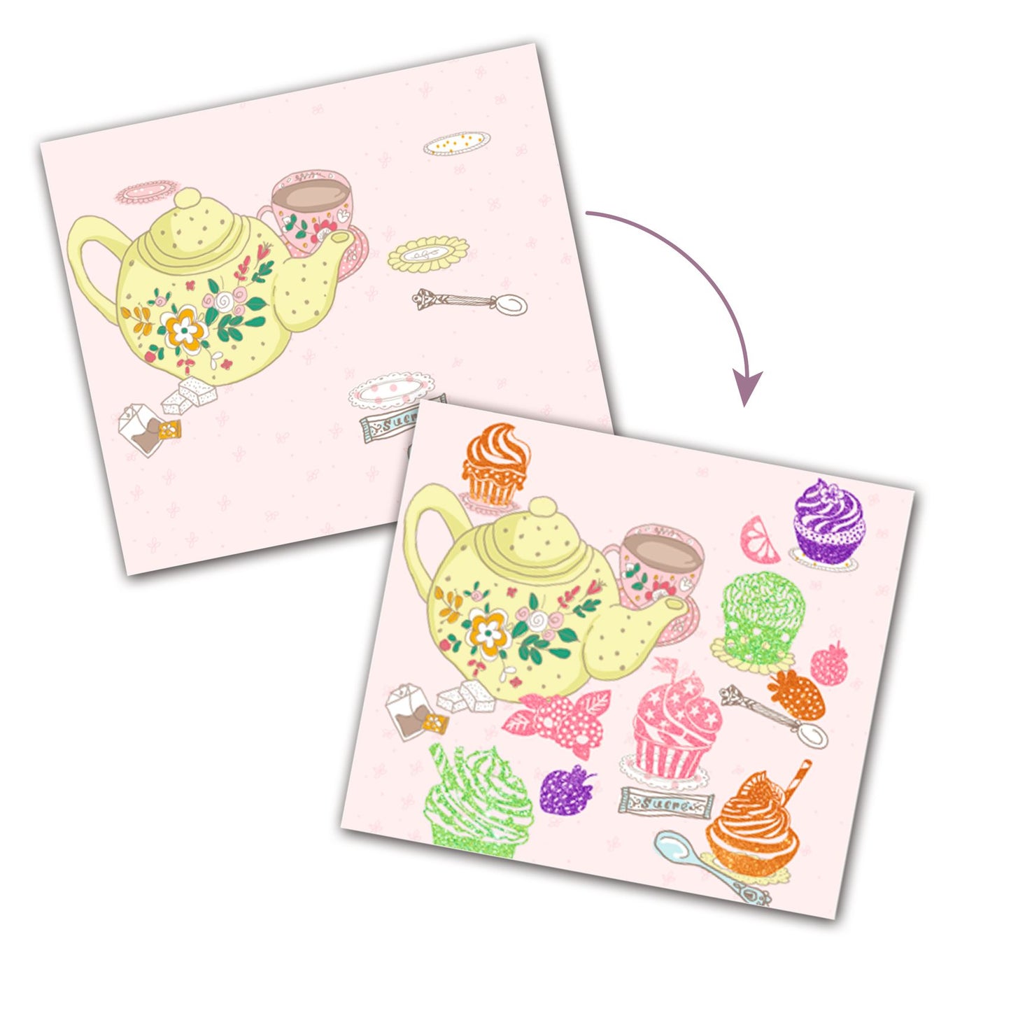 Djeco Artistic Patch Glitter - Sweets