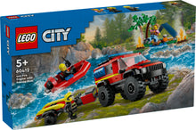 Lego City 60412 4x4 Fire Truck with Rescue Boat