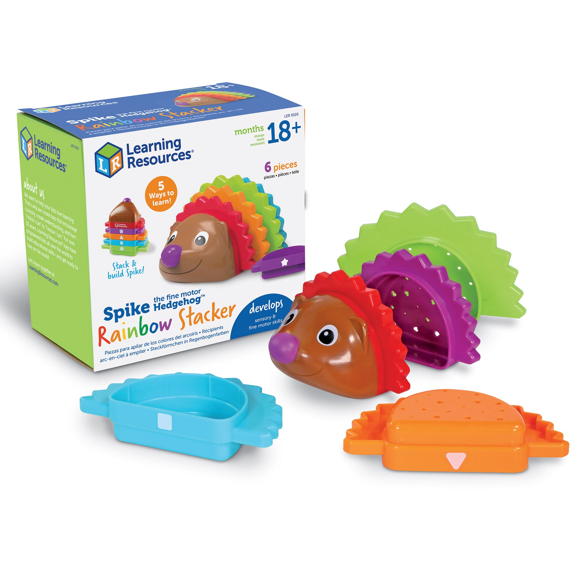 Learning Resources Hedgehog Rainbow Stacker