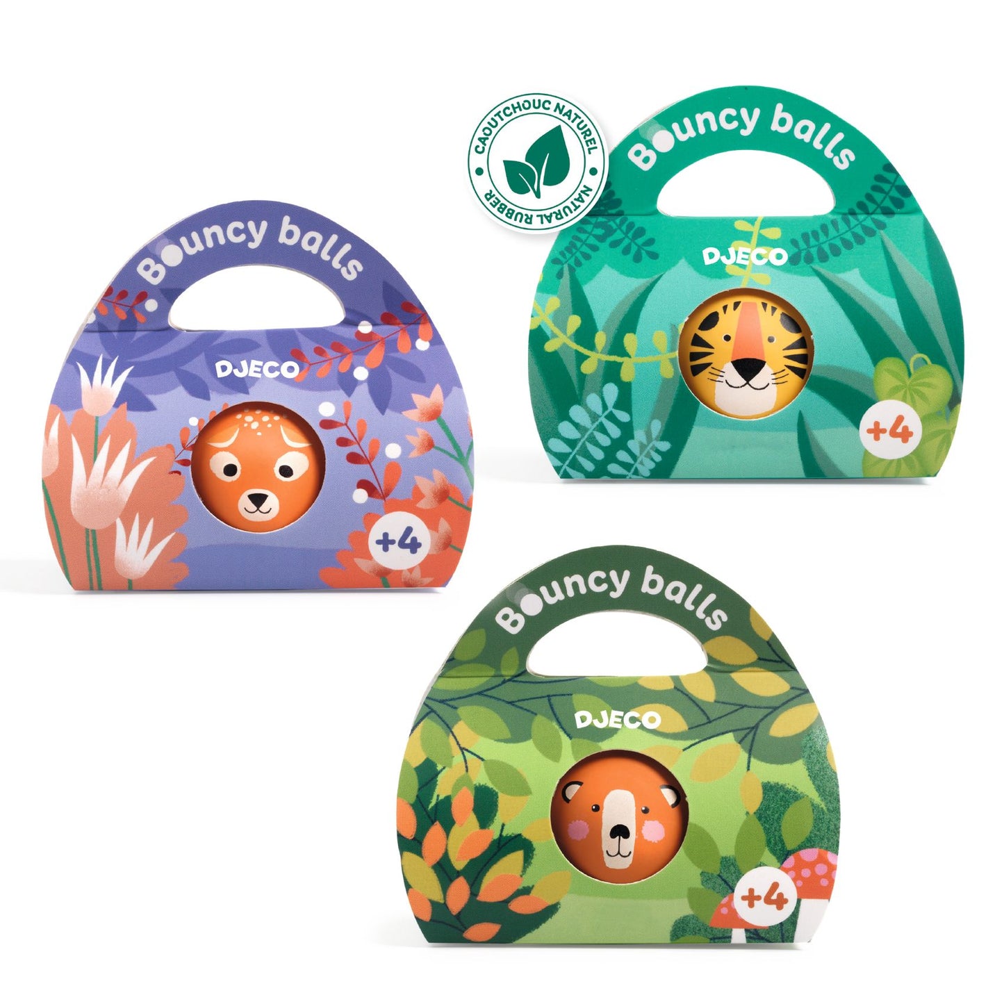 Djeco Natural Bouncing Ball - 1 chosen at random