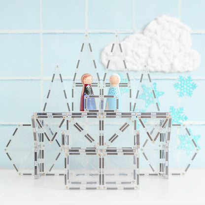 Connetix Tiles Clear Starter Pack 34 pc