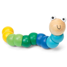 Tobar Wooden Jointed Worm - Random colour pick