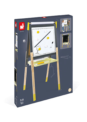 Janod Grey/Yellow Adjustable Easel