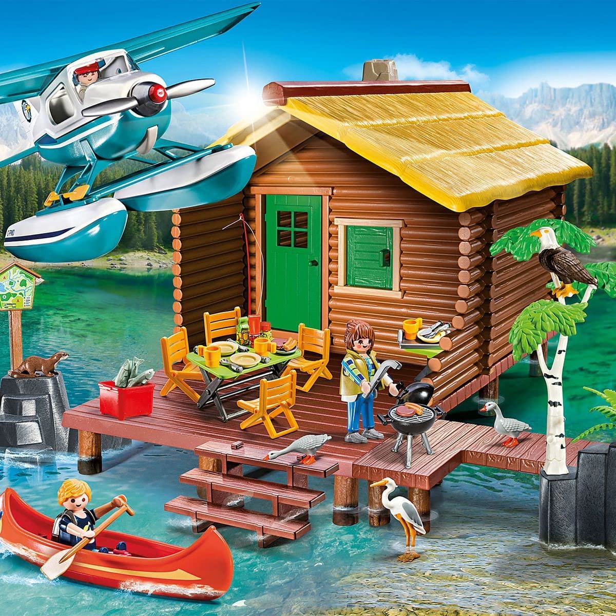 Playmobil 9320 Cabin On The Lake