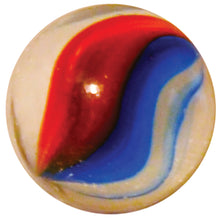 House Of Marbles 35mm Giant Red, White and Blue (Bag of 50)