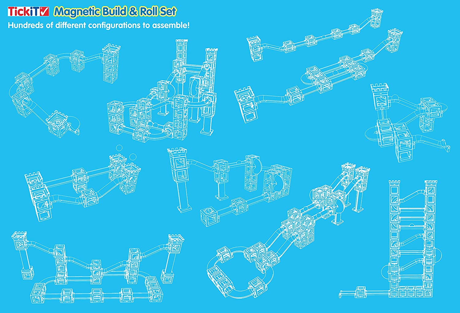 TickiT Magnetic Build & Roll Set