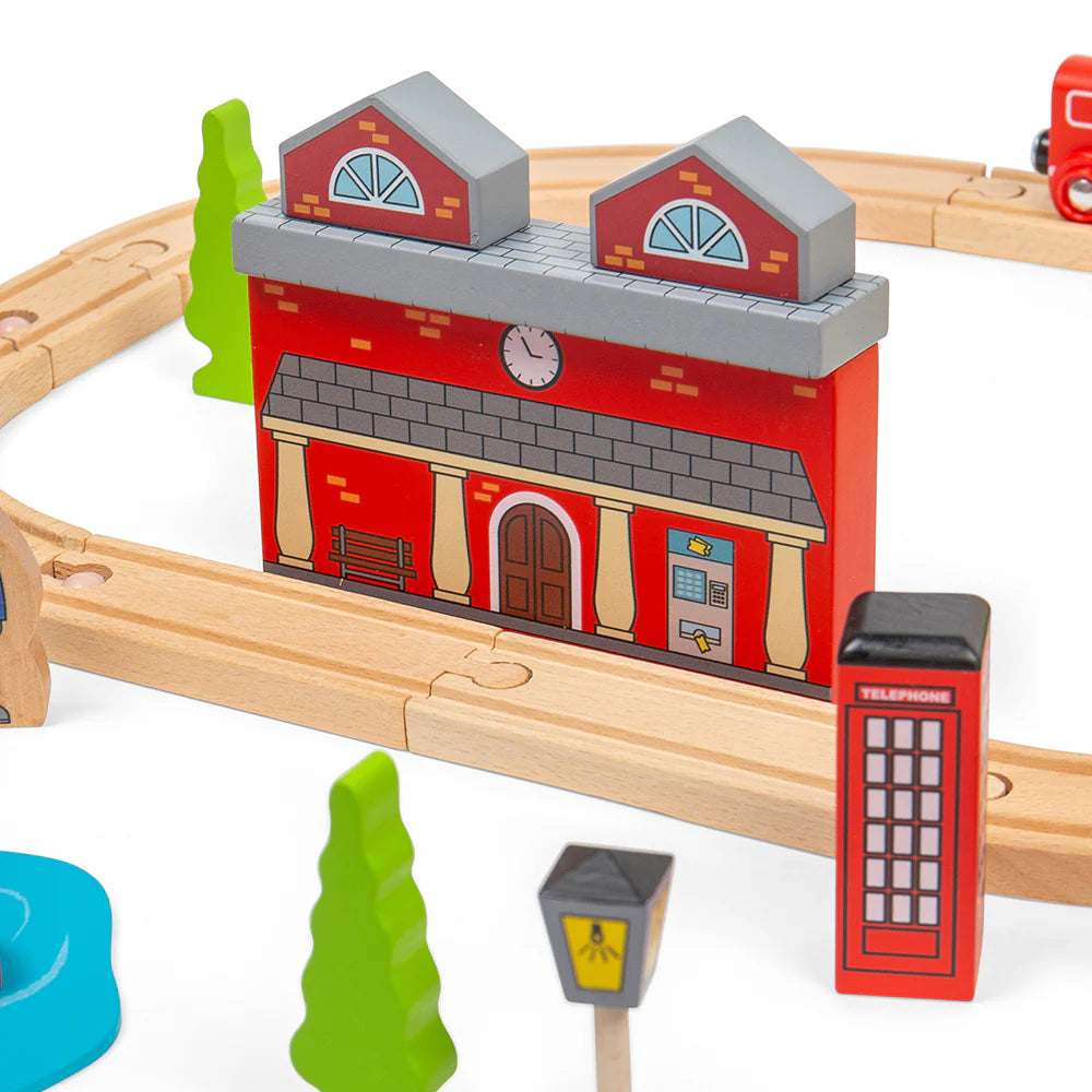BigJigs Trains City Road and Railway Set