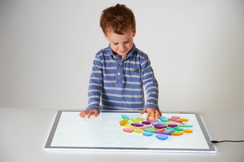 Edx Education Junior Rainbow Pebbles Clear