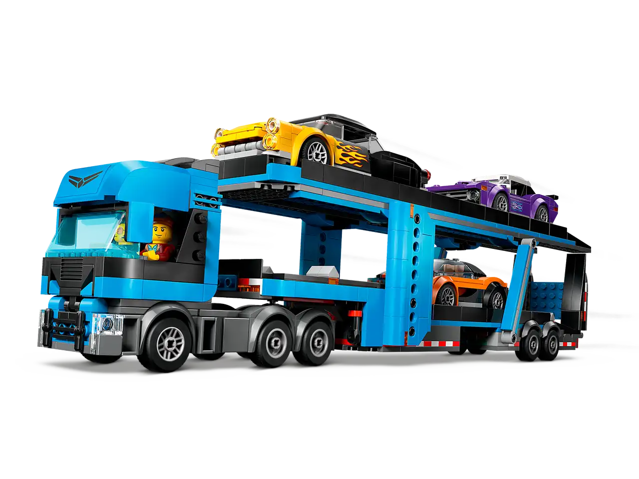 Lego City 60408 Car Transporter Truck with Sports Cars