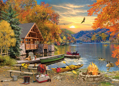 Cobble Hill Puzzles 1000 Pieces Lakeside Retreat